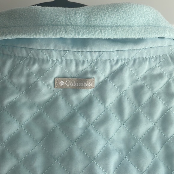 Columbia Women’s Quilted Winter Vest in Light Aqua, Size M - Picture 3 of 4